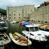 Fishing boats in the Old Port of Dubrovnik