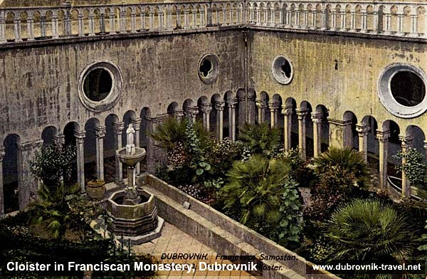 Franciscan Monastery in Dubrovnik - Cloister