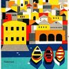 Old Harbour of Dubrovnik printed in 1961