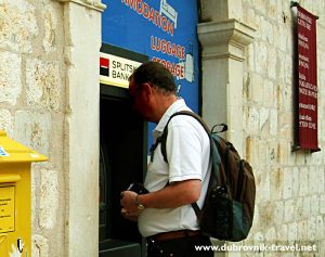 Cash machine in Dubrovnik