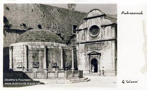 Onofrijeva Fontana and Crkva Svetog Spasa, Dubrovnik (1960s)