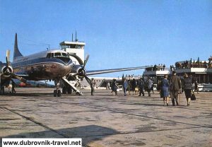 Arrival at Dubrovnik Airport in 1970s
