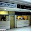 Croatia Airlines and British Airways desks at Dubrovnik Airport