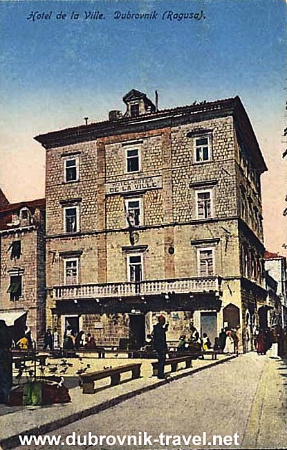 Hotel De La Ville, Dubrovnik 1900s