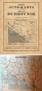 Dubrovnik Road Map from 1930s