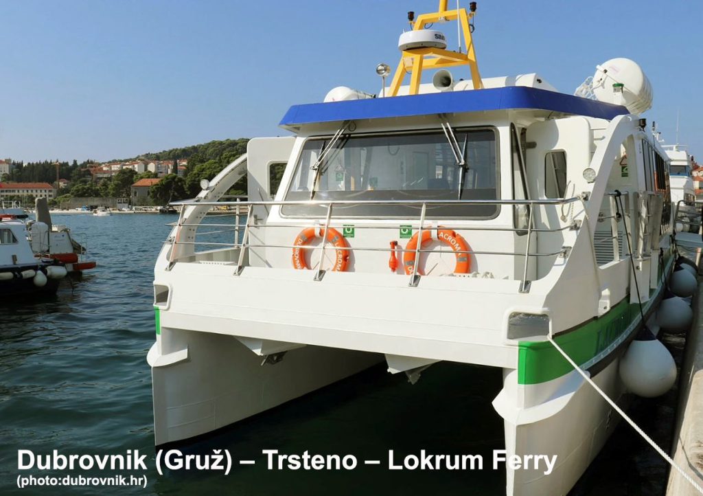 Dubrovnik (Gruž) - Trsteno - Lokrum Ferry