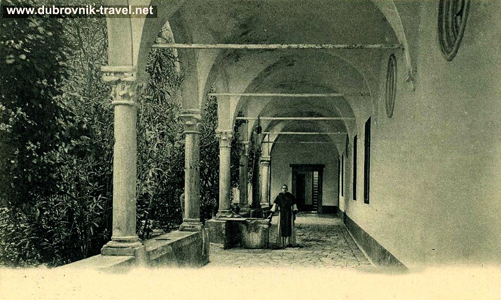 Colonnade in Benedictine Monastery Cloister, Lokrum