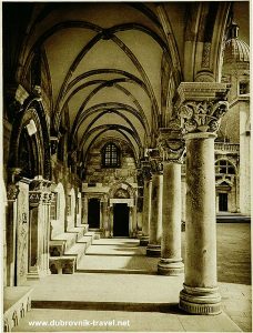 Columns of Rectors Palace, Dubrovnik - detail
