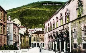 Ulica Pred Dvorom, Luza Square and Rectors Palace in Dubrovnik