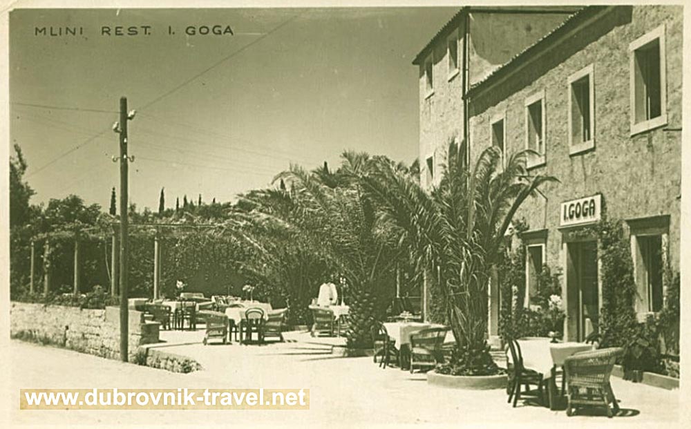 Restaurant 'Goga' - Mlini - Dubrovnik (1920s)