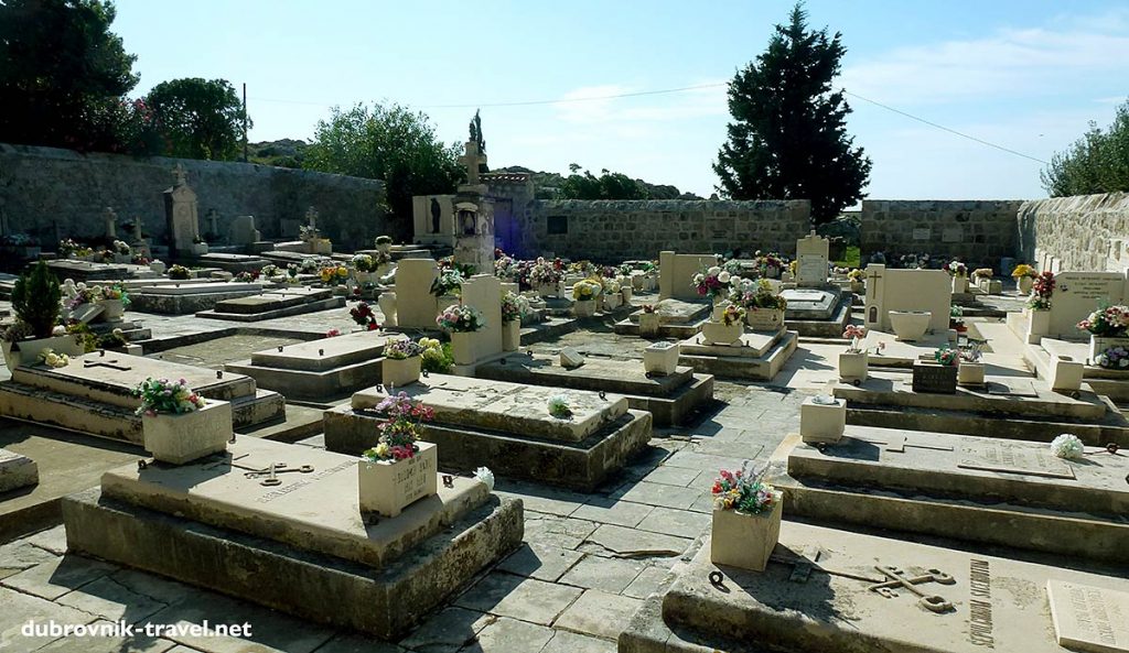 The small cemetery is also part of the whole complex