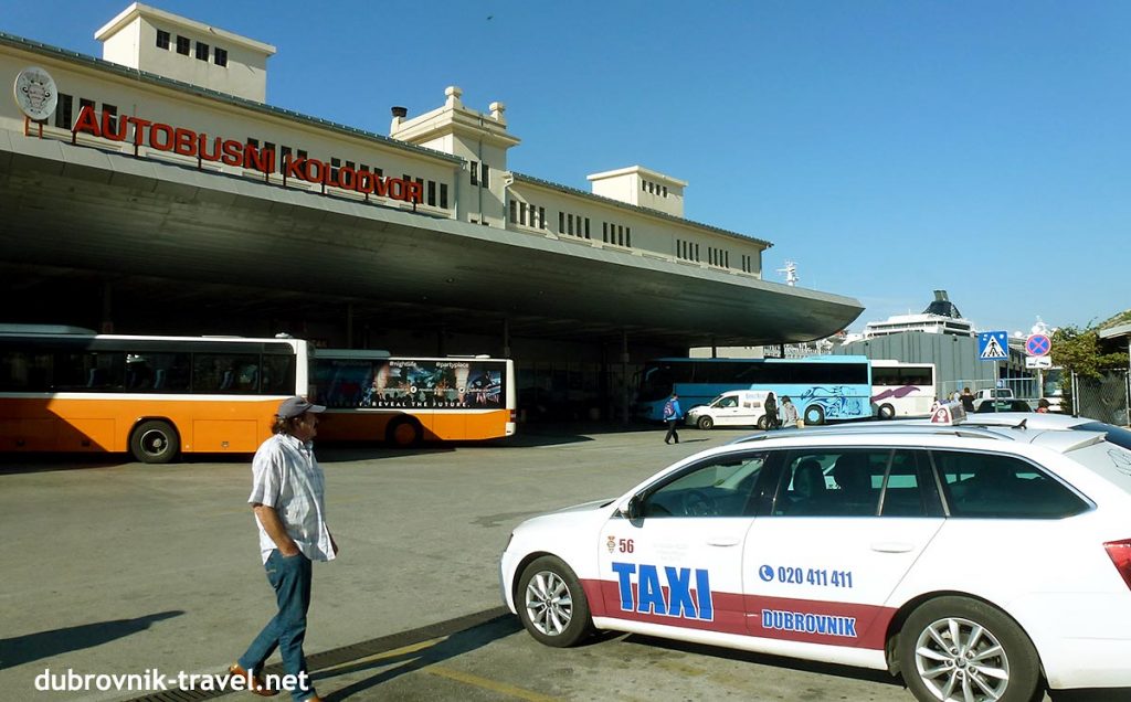 taxi station in gruz harbour, dubrovnik
